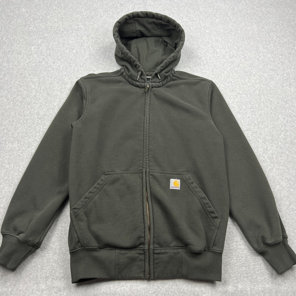 Carhartt Rain Defender Paxton Sweatshirt Mens Small Heavyweight Hooded Zip-Front